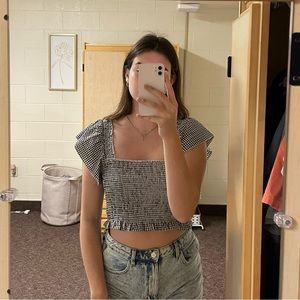 SINCERELY JULES Gingham Cropped Tank!